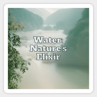 Water: Nature's Elixir Sticker